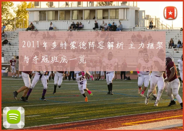 2011年多特蒙德阵容解析 主力框架与夺冠班底一览